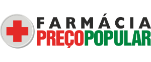 Logotipo da Farmácia Preço Popular.