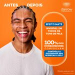 Efeito mate: invisível em todos os tons de pele.