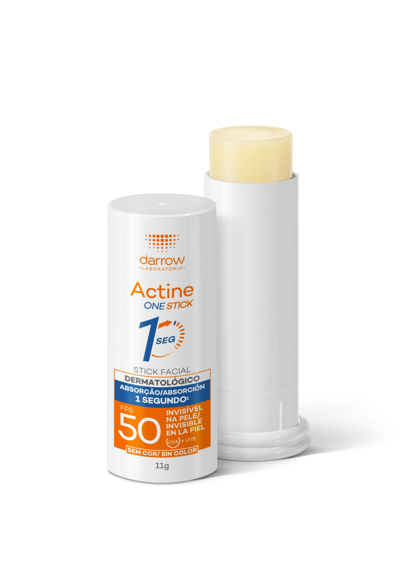 Darrow Actine One Stick, aberto, transparente (sem cor).